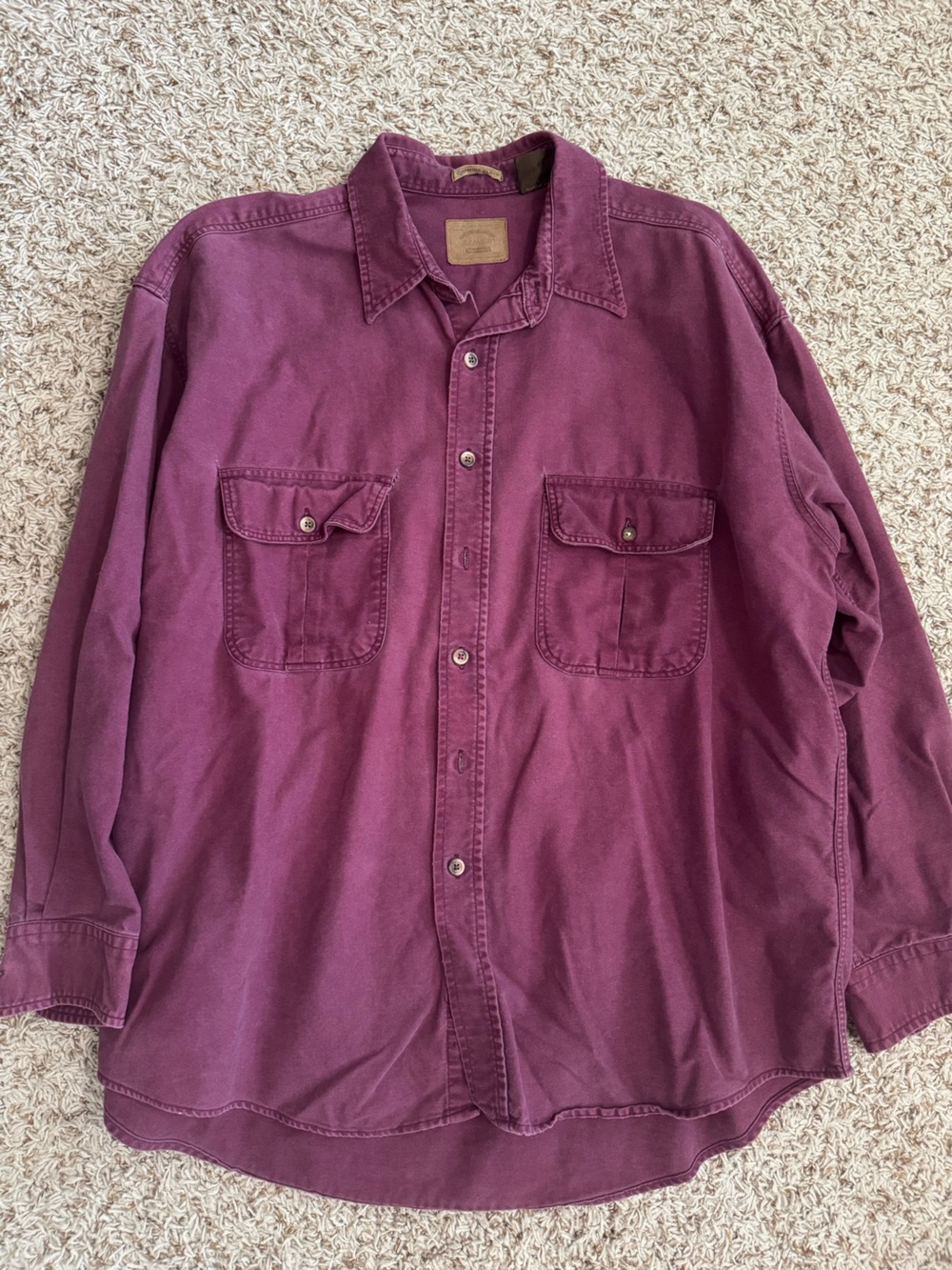 St. John’s Bay Men's Long-Sleeve Button-Up Work Shirt